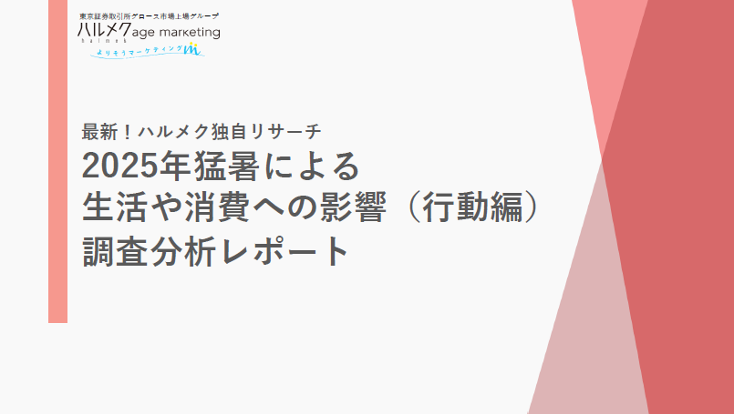 2025年猛暑による 生活や消費への影響（行動編）調査分析レポート
