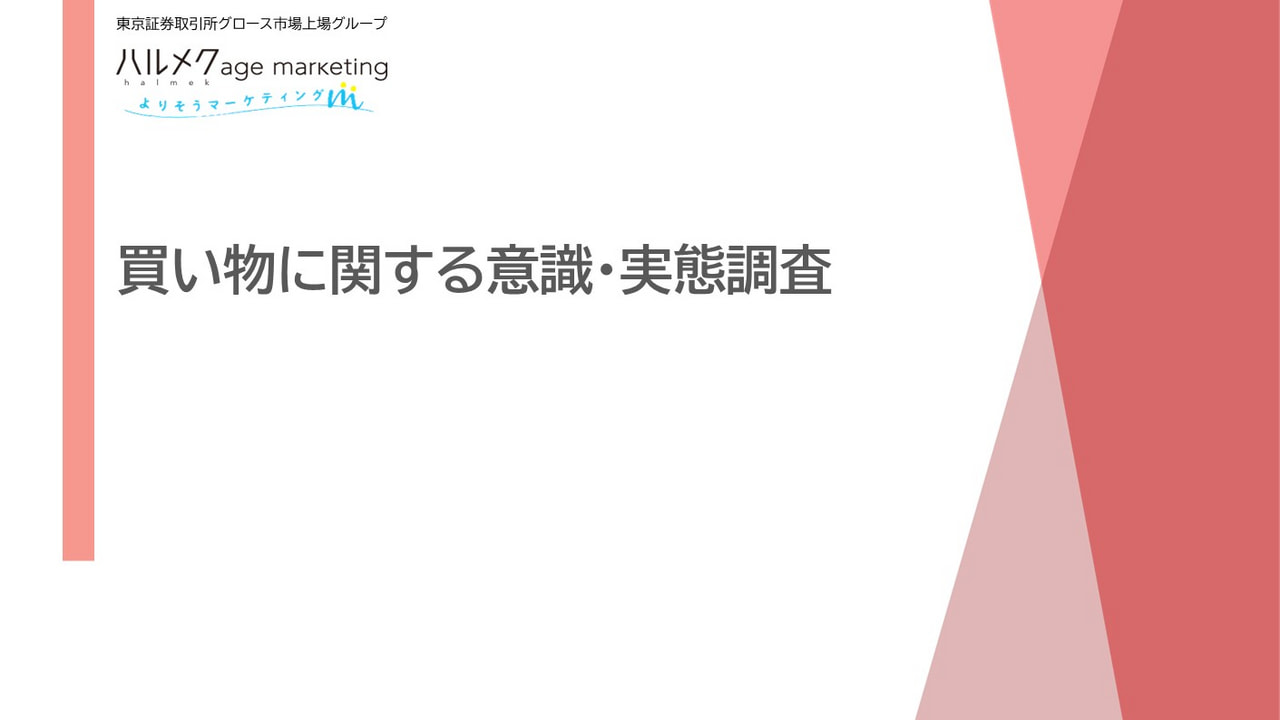買い物に関する意識・実態調査 2025