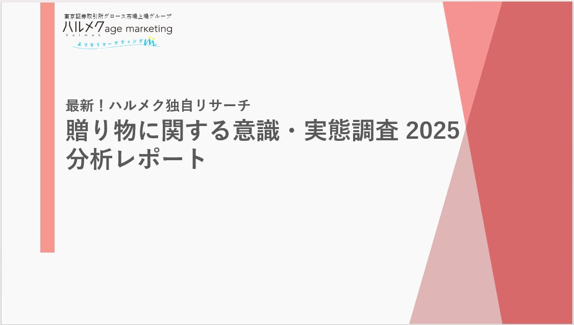 贈り物に関する意識・実態調査 2025分析レポート