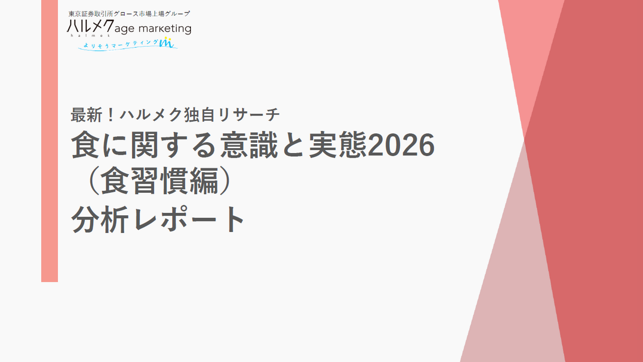 食に関する意識と実態2026（食習慣編） 分析レポート