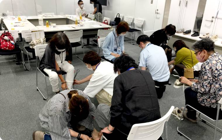 シューズのフィッティング
